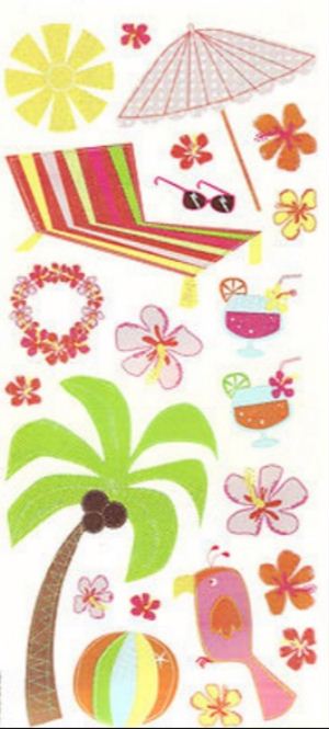 Tropical Paradise Stickers by Sandylion Sticker Designs