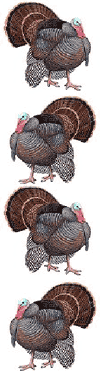 Studio Line Turkey Stickers by Mrs. Grossman's
