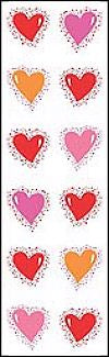 Twinkle Hearts (Refl) Stickers by Mrs. Grossman's