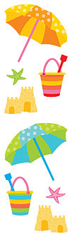 Beach Umbrella Stickers by Mrs. Grossman's