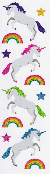 Sparkle Unicorns Stickers by Mrs. Grossman's