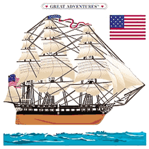 U.S.S. Constitution Stickers by Mrs. Grossman's