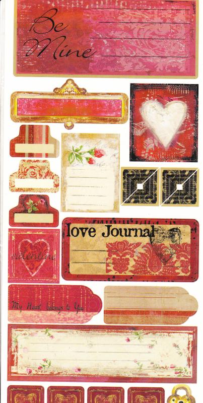 Valentine Stickers by Sandylion Sticker Designs