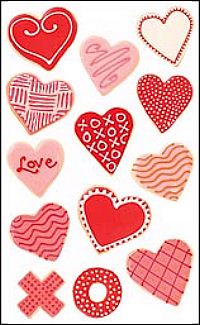 Valentine Cookies Stickers by Mrs. Grossman's