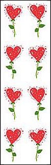 Valentine Flowers (Refl) Stickers by Mrs. Grossman's