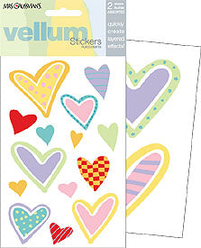 VL Hearts (Pack) Stickers by Mrs. Grossman's