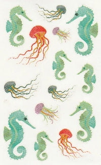 Watercolor Jellyfish Stickers by Mrs. Grossman's
