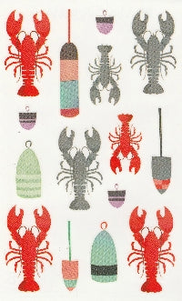 Watercolor Lobsters Stickers by Mrs. Grossman's