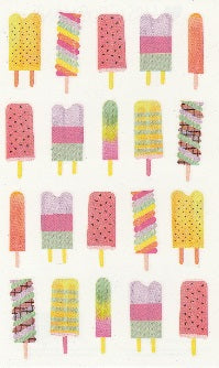 Watercolor Popsicles Stickers by Mrs. Grossman's
