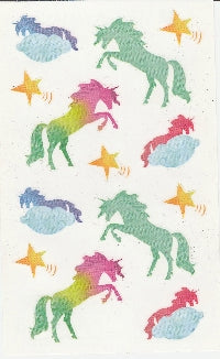 Watercolor Unicorns Stickers by Mrs. Grossman's