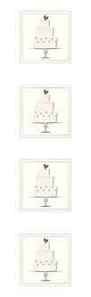 Wedding Cake Stickers by Mrs. Grossman's