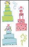 Wedding Cakes (Refl) Stickers by Mrs. Grossman's