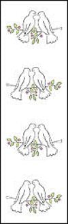 Wedding Doves (Refl) Stickers by Mrs. Grossman's