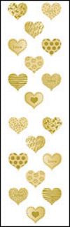 Wedding Hearts (Refl) Stickers by Mrs. Grossman's