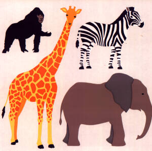 Wild Animals Stickers by Mrs. Grossman's