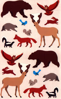 Woodland Animals Stickers by Mrs. Grossman's