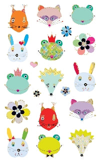 Woodland Frilly Faces (Refl) Stickers by Mrs. Grossman's