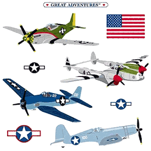 WWII Planes Stickers by Mrs. Grossman's