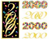 Year 2000 (Refl) Stickers by Mrs. Grossman's