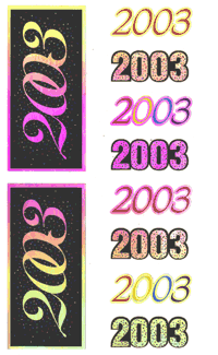 Year 2003 (Refl) Stickers by Mrs. Grossman's