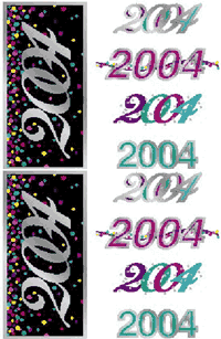 Year 2004 (Refl) Stickers by Mrs. Grossman's
