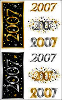 Year 2007 (Refl) Stickers by Mrs. Grossman's
