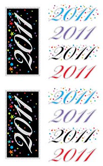 Year 2011 (Refl) Stickers by Mrs. Grossman's