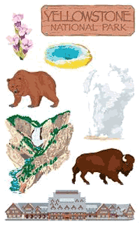 Yellowstone Stickers by Mrs. Grossman's
